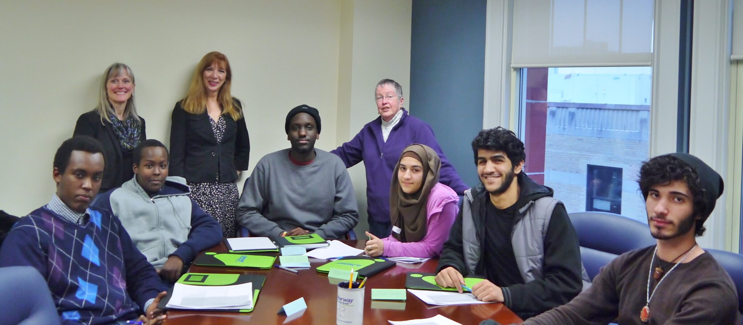 NSB employees and community members in a conference room