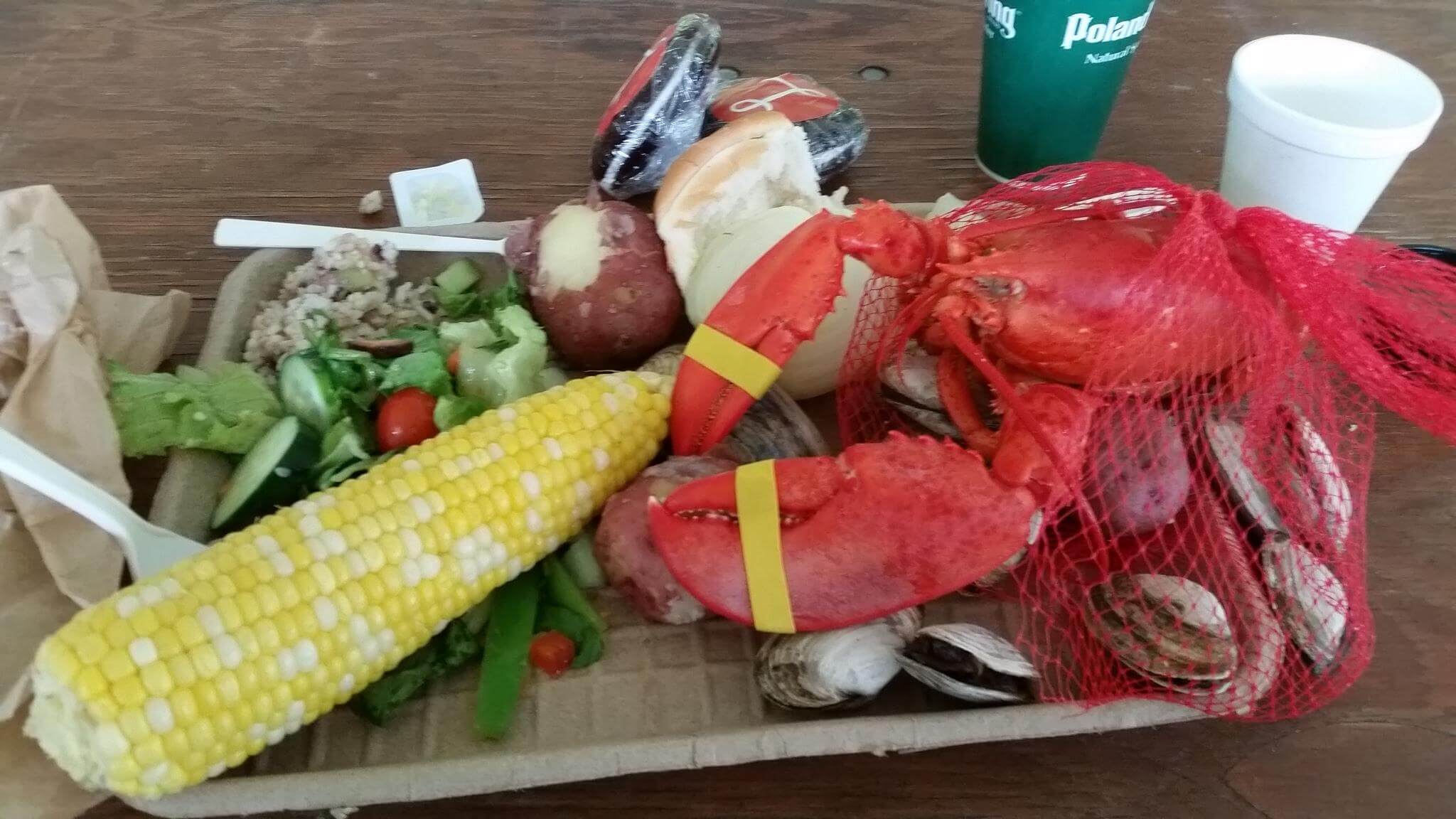 Lobster bake on Saturday night before the ride began