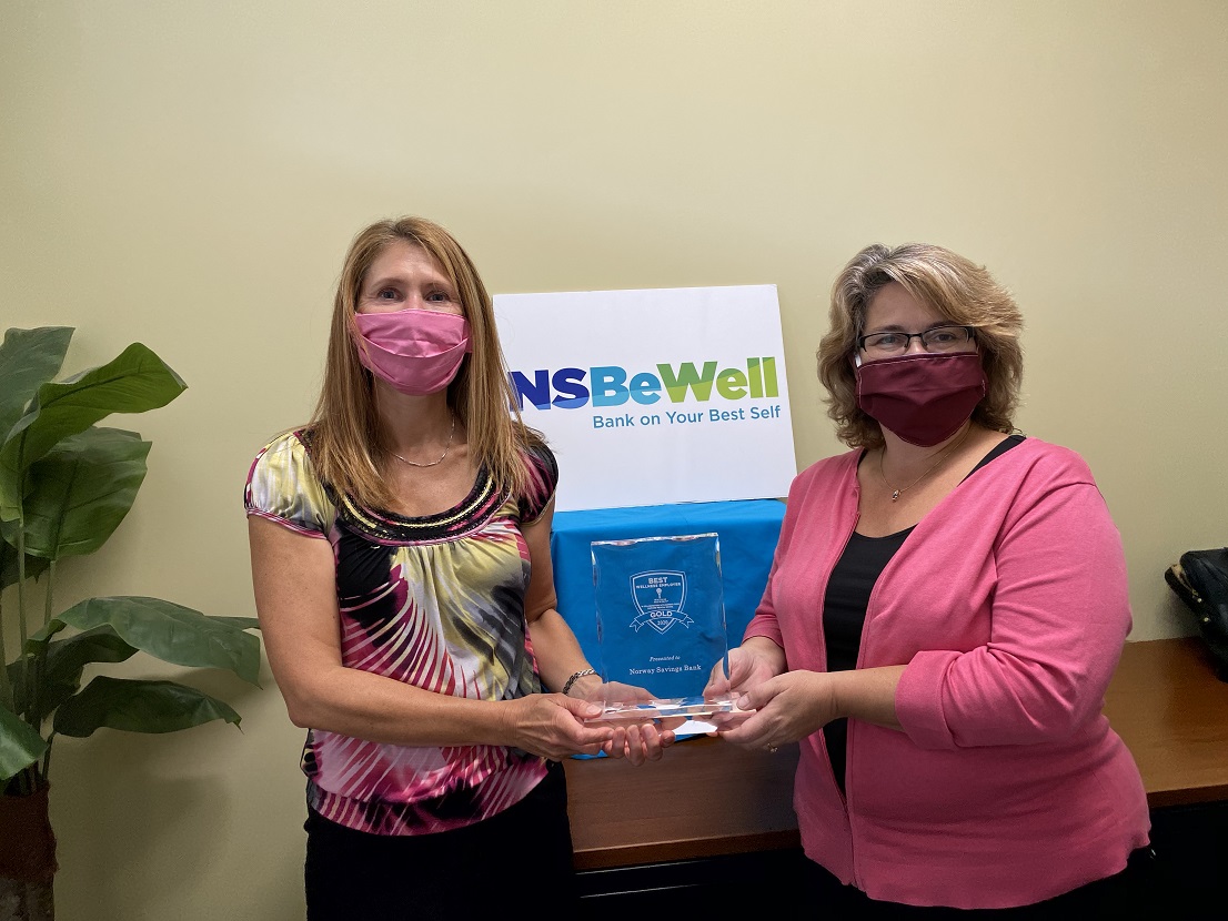 Two NSB employees hold 2020 Best Wellness Employer Award